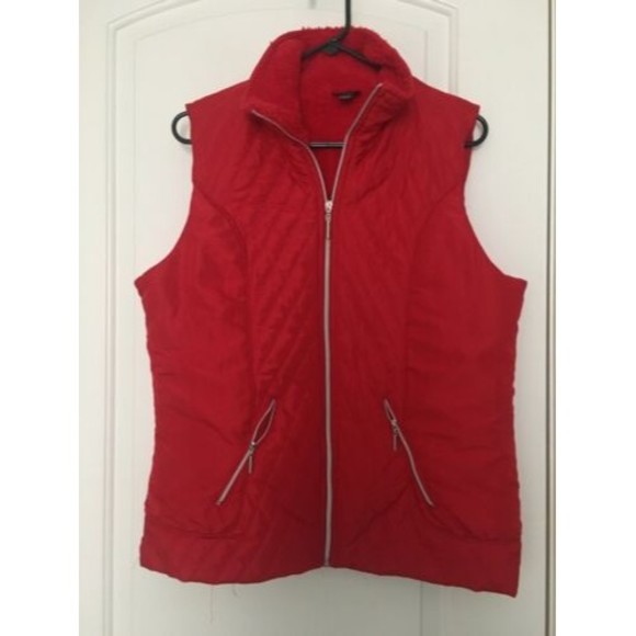 Hannah Women's Full Zip Vest Size Large Red - Picture 2 of 12